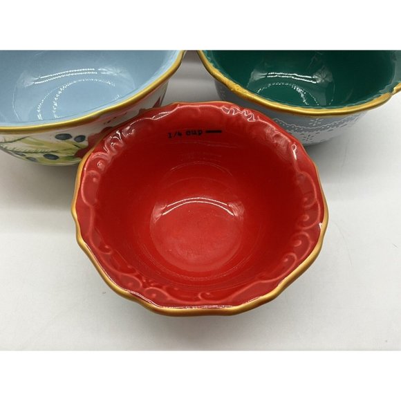Pioneer Woman ~ Set Of 4 Nesting Measuring Bowls ~ Vintage Floral Kitchenware - Picture 11 of 16